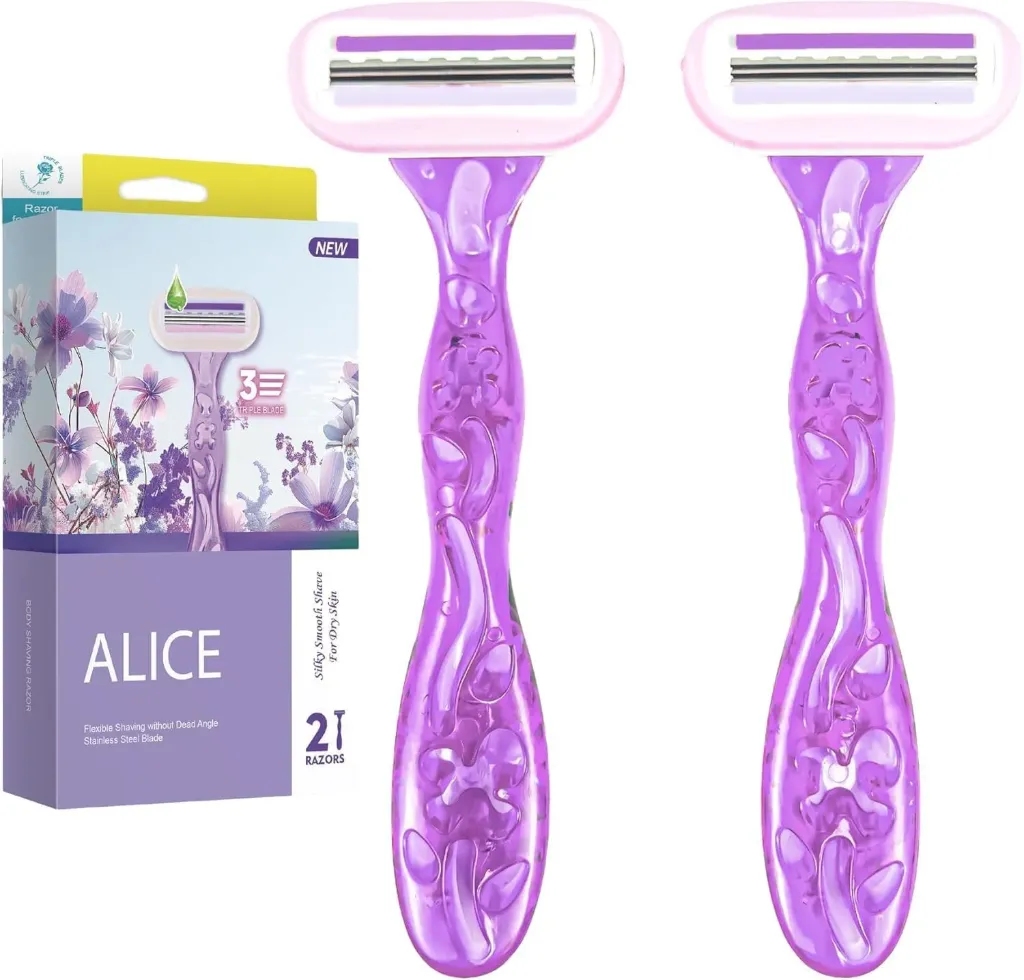 [alice-razor-silky3] Alice Premium Razor For Women Silky Smooth 2 Piece