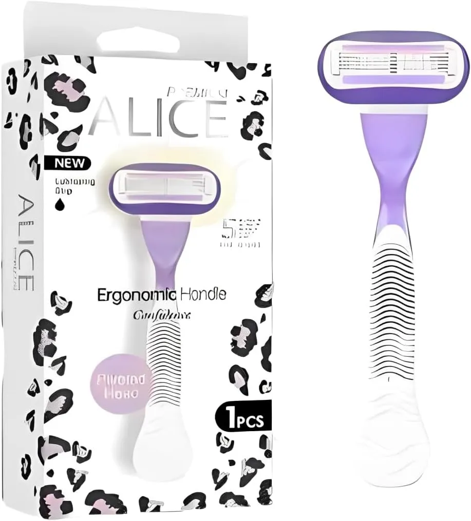 Alice Premium Razor For Women New Lubricating Strip 1 Piece
