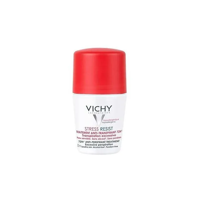 [Vichy-rollin-resist50] فيشي مزيل العرق المفرط  لمدة ٧٢ ساعة مقاوم للتوتر 50مل