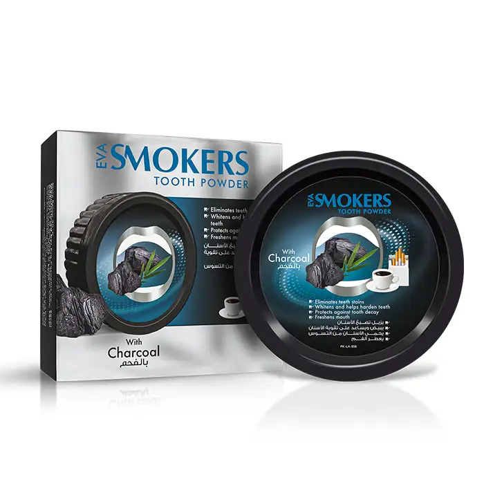 [eva-smokers-charcoal40] Eva Smokers Cleansing Tooth Powder With Charcoal 40 gm