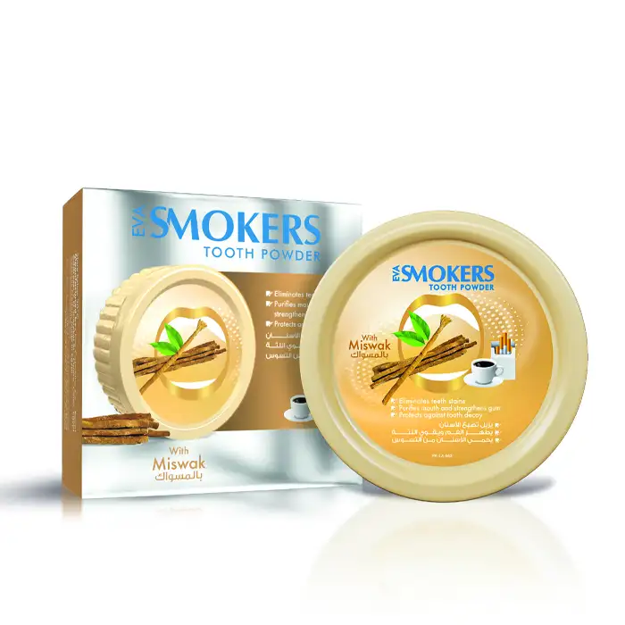 [eva-smokers-miswak40] Eva Smokers Cleansing Tooth Powder With Miswak 40 gm