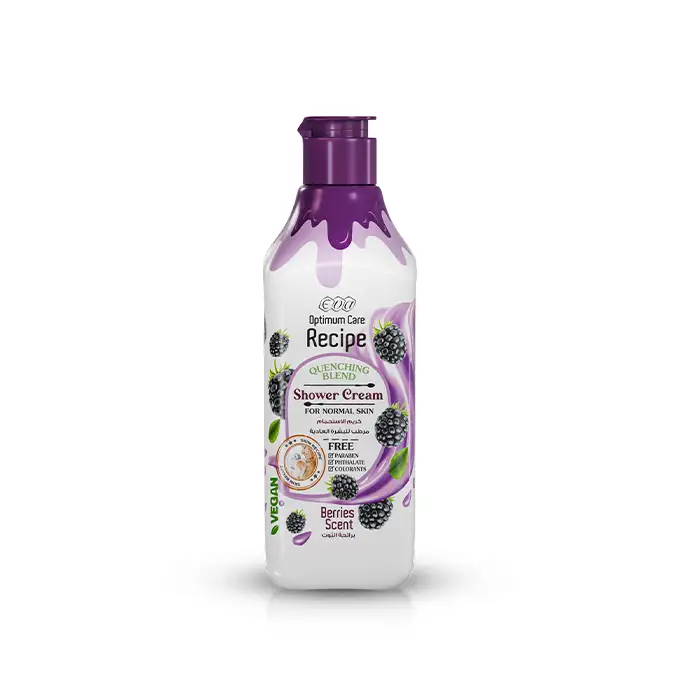 Eva Recipe Shower Cream Skin Berries Scent 370 ML