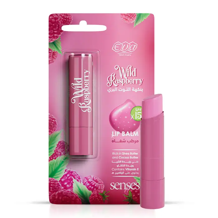 [eva-lip-raspberry4] Eva Senses Lip Balm Wild Raspberry 4 gm