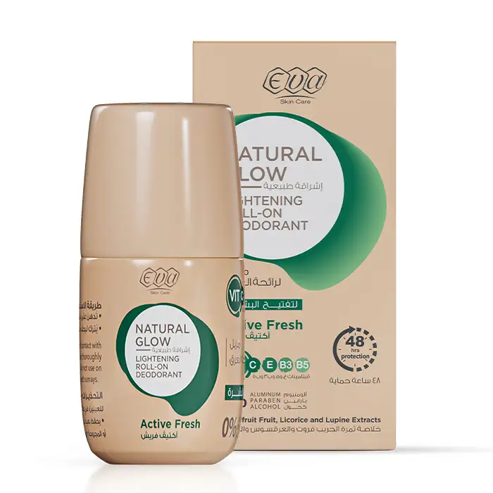 Eva Natural Glow Lightening Roll On Deodorant Active Fresh 60 gm