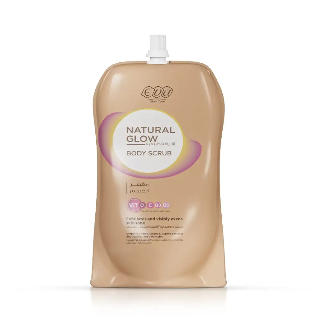 [eva-scrub-pouch250] Eva Natural Glow Body Scrub Pouch 250 gm