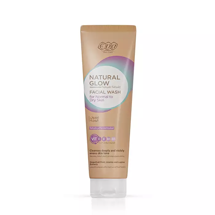 [eva-cleans-normal100] Eva Natural Glow Facial Wash For Normal To Dry Skin 100 ML