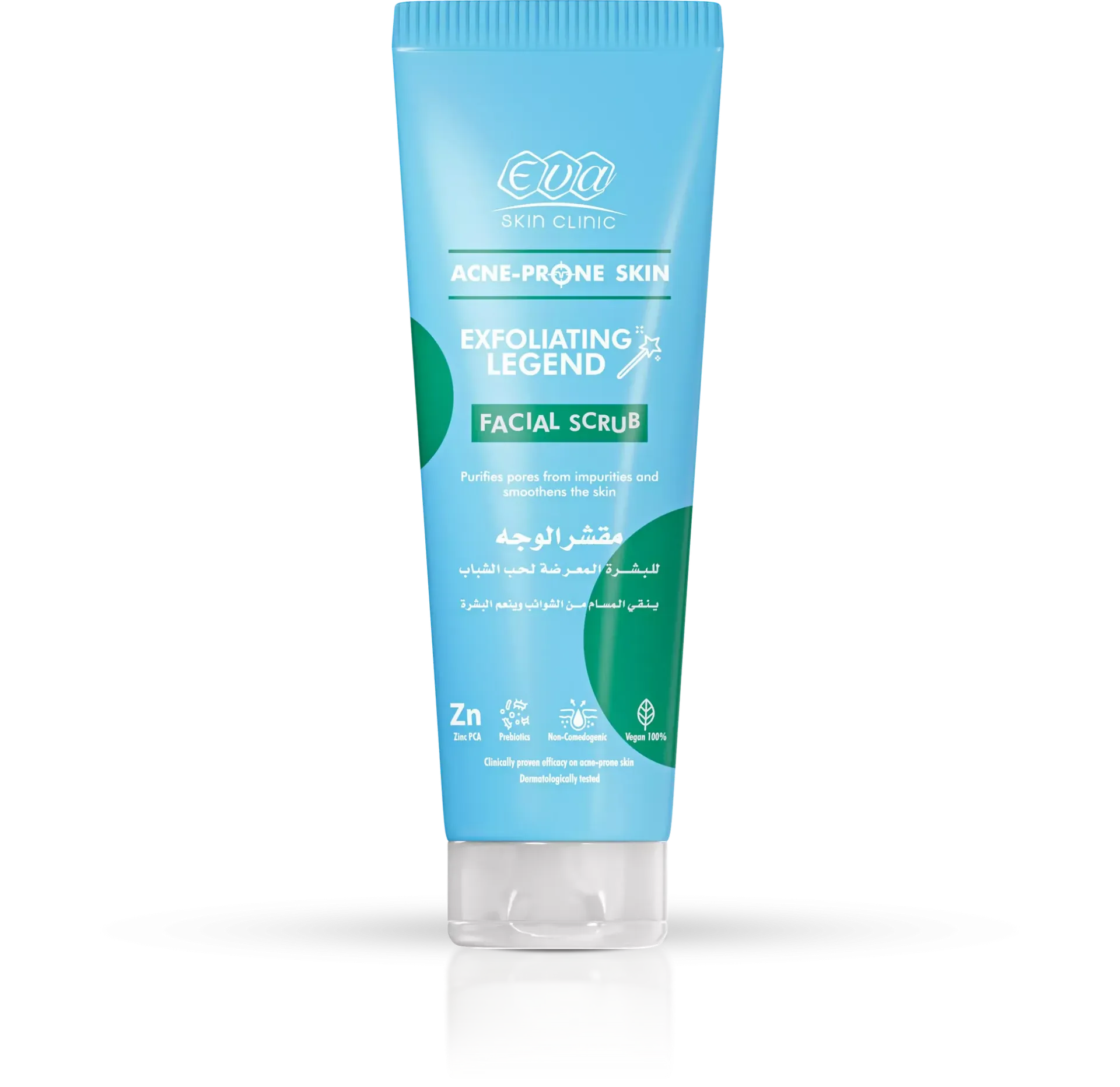 [eva-scrub-acne100] إيڤا مقشر الوجه للبشرة المعرضة لحب الشباب 100 مل