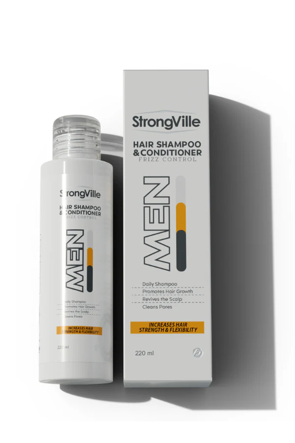 [Strongville-cond-men220] سترونجفيل شامبو وبلسم للرجال 220 مل