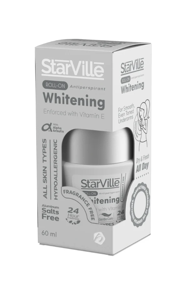 [starville-roll-free60] Starville Whitening Roll On Fragrance Free 60 ML
