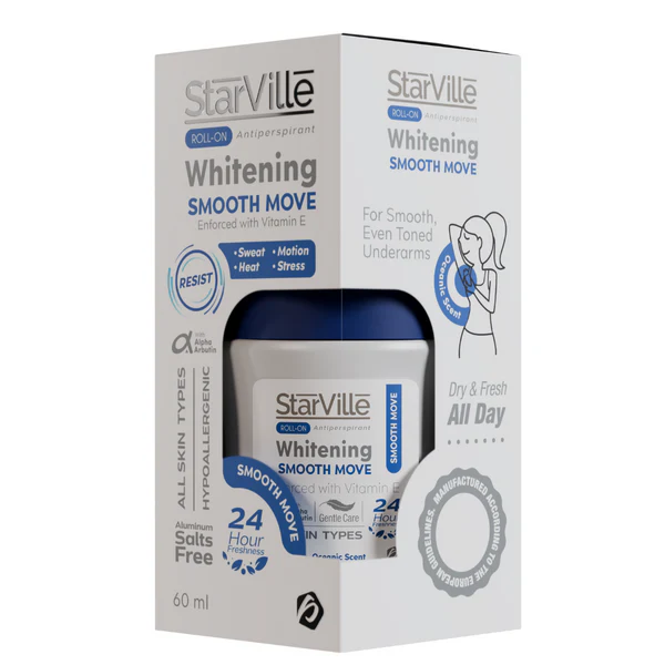 [starville-roll-smooth60] Starville Whitening Roll On Smooth Move 60 ML