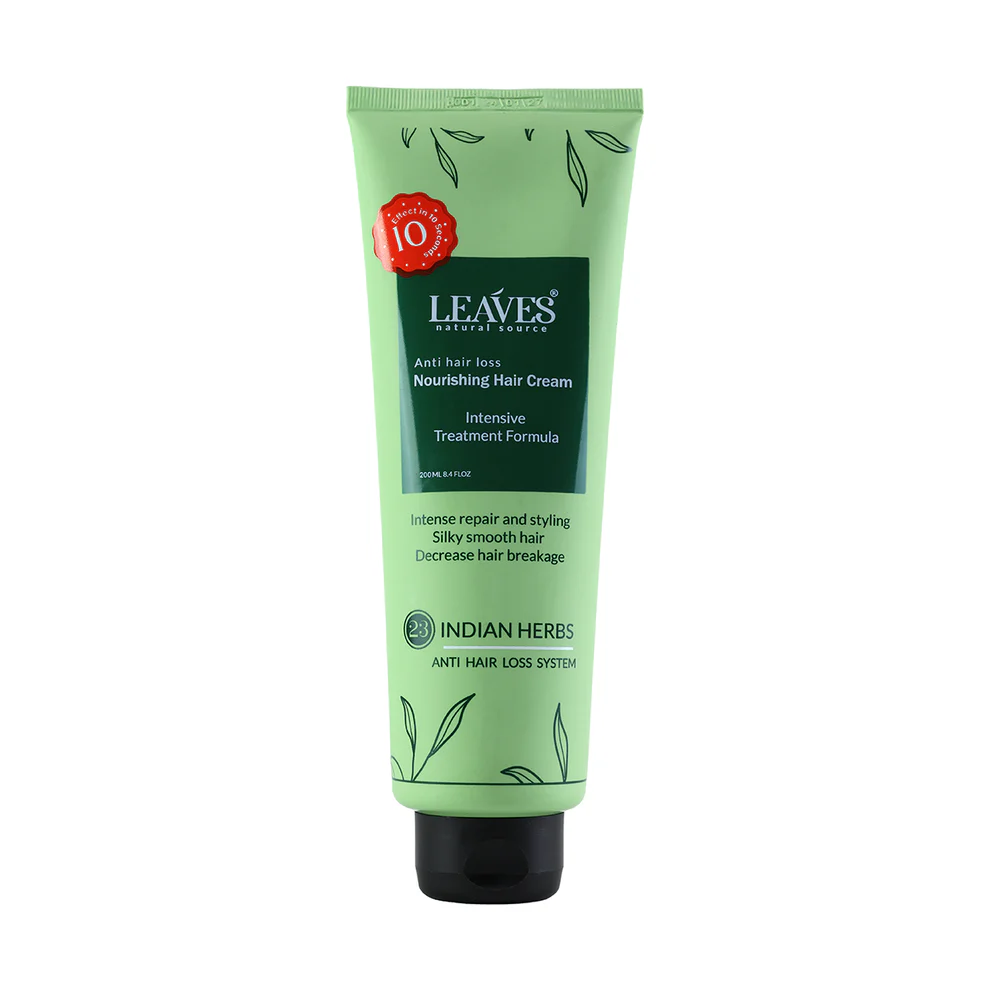 [leaves-cream-nourishing250] ليفز كريم التصفيف اليومي للشعر وعلاج الهيشان 200 مل
