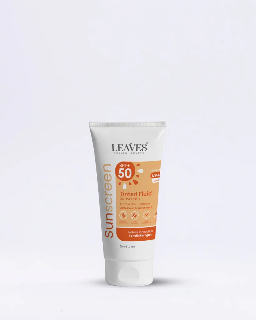 [leaves-sunscreen-fluied50] Leaves Sunscreen Tinted Fluid 50 ML