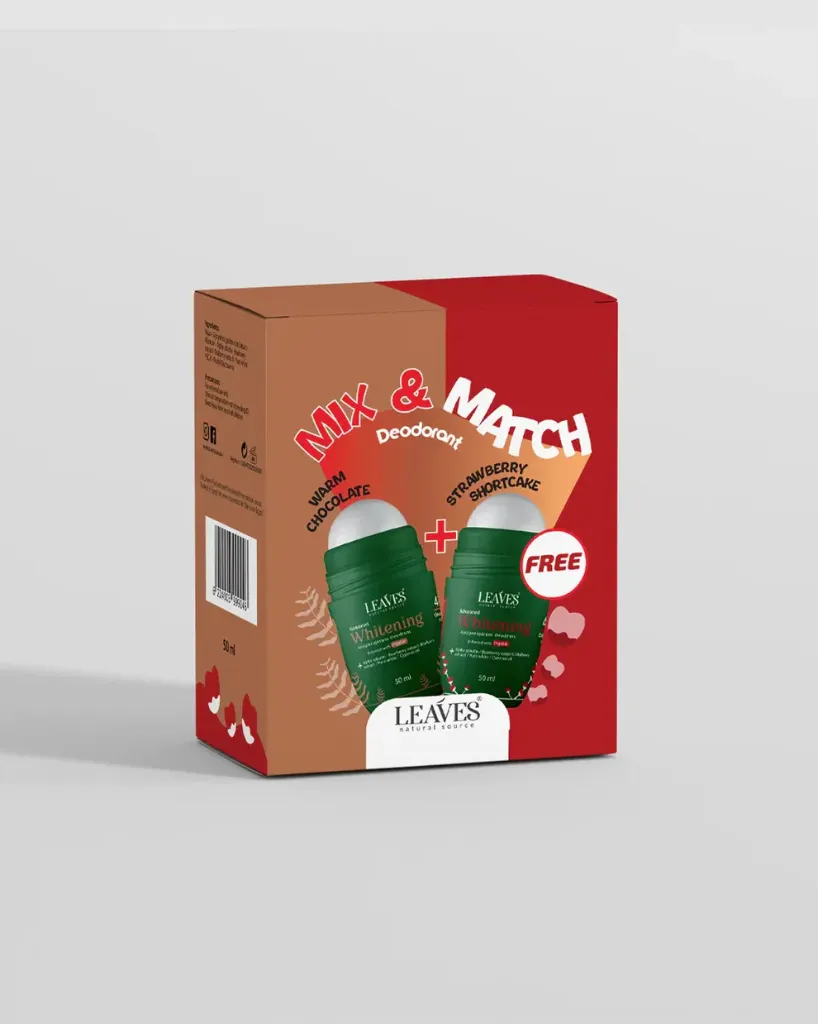 [leaves-roll-strawberry&chocolate] Leaves deodorant Box warm chocolate & strawberry shortcake
