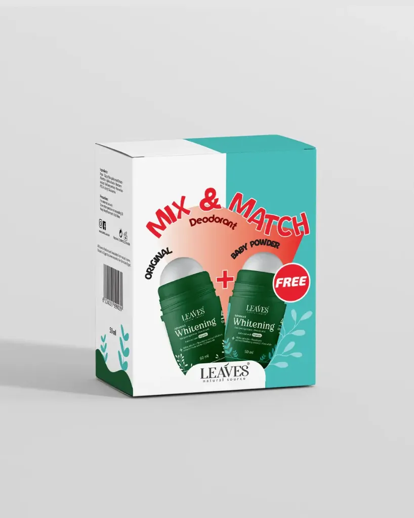 [leaves-roll-original&baby] Leaves deodorant Box warm original & baby powder