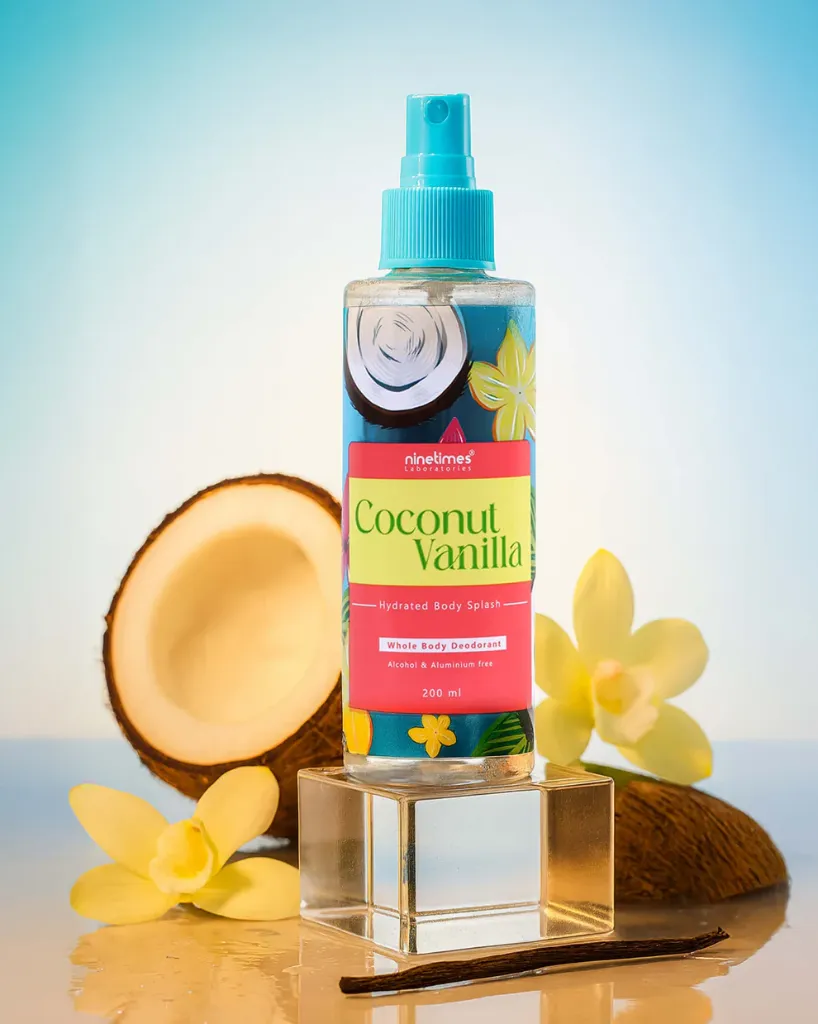 [ninetimes-splash-vanilla200] Ninetimes Body Splash Vanilla Coconut 200 ML
