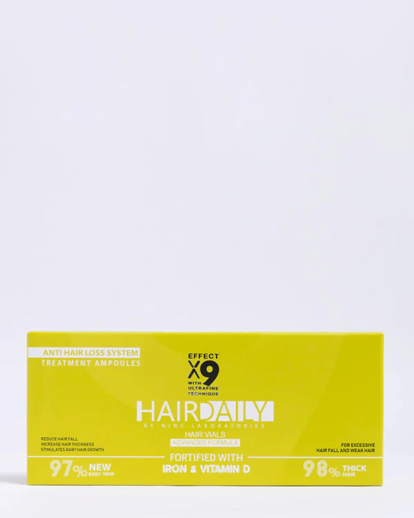 HairDaily Gothick Hair Vials for Women Fast Treatment of Intensive Hair Loss 5*12 ML