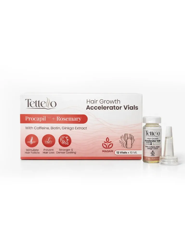 [tettello-vials-growth12] تيتيلو امبولات لتسريع نمو الشعر 12 × 10 مل