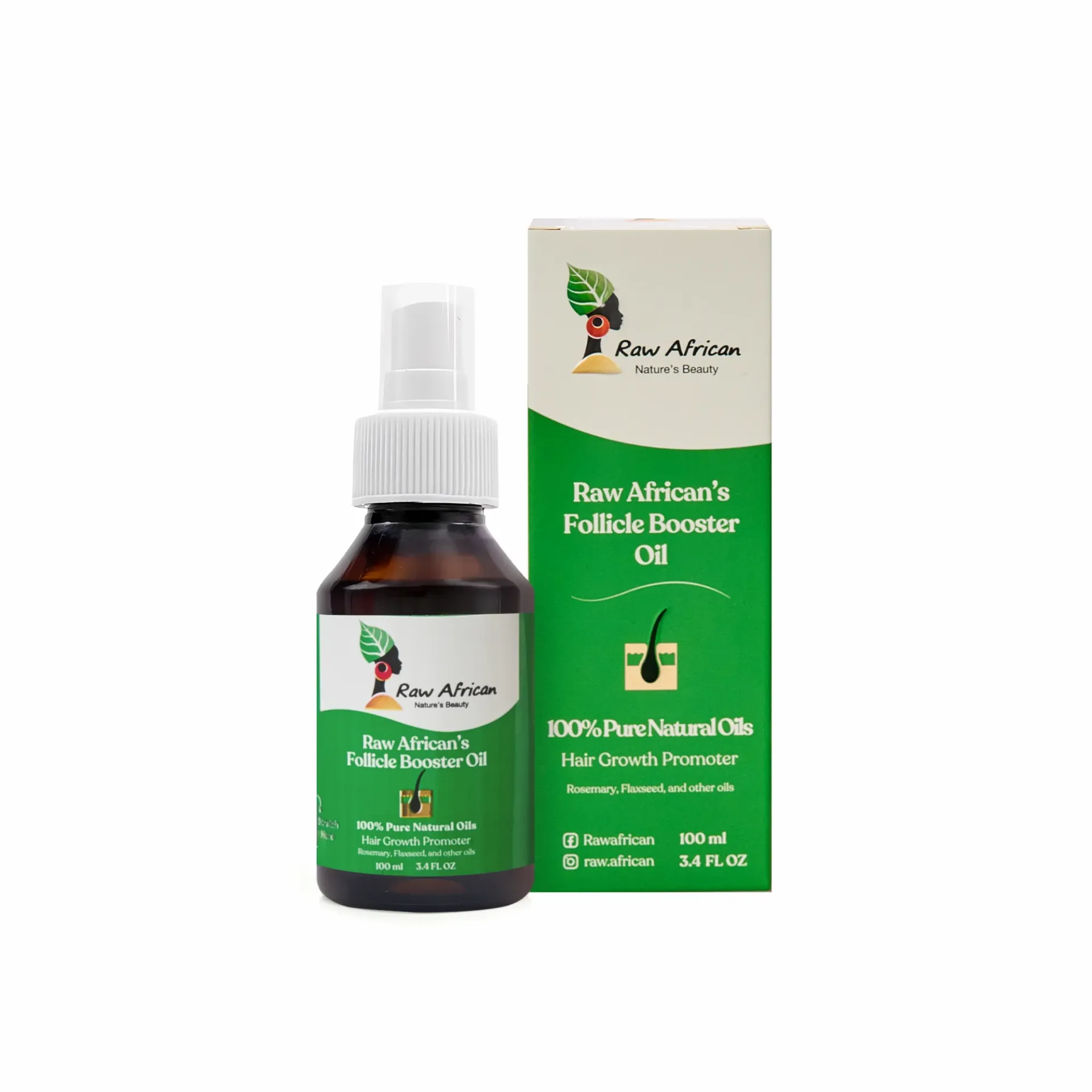 Raw African Hair Follicle Booster Oil 100 gm