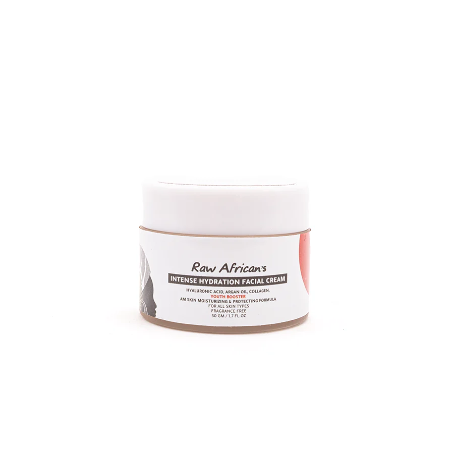 [african-cream-hydration50] رو افريكان كريم وجه لترطيب مكثف بحمض الهيالورونيك والكولاجين وزيت الأرغان 50 جم