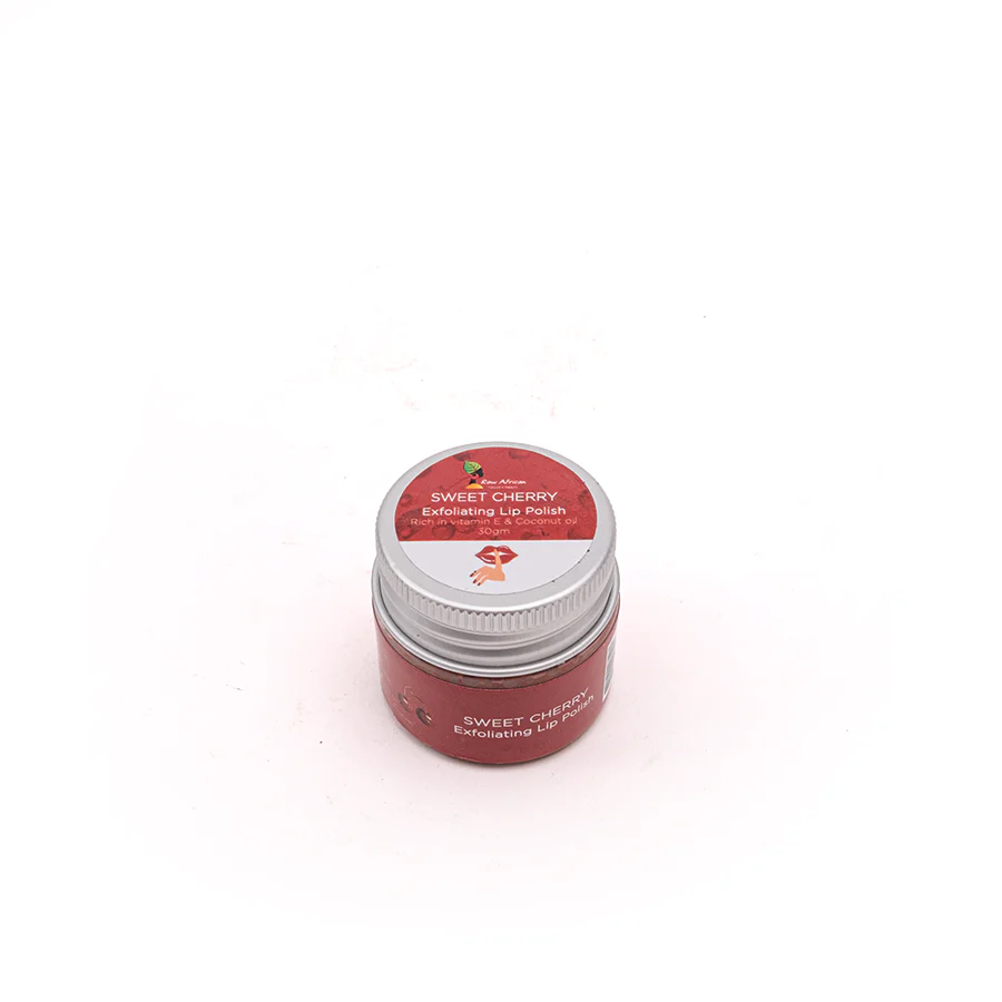 [african-lip-cherry30] Raw African Lip Polish Exfoliating Sweet Cherry 30 gm