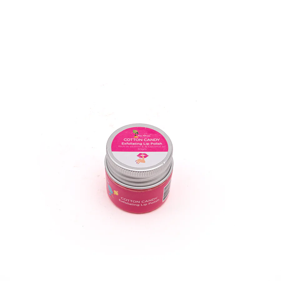 Raw African Lip Polish Exfoliating Cotton Candy 30 gm