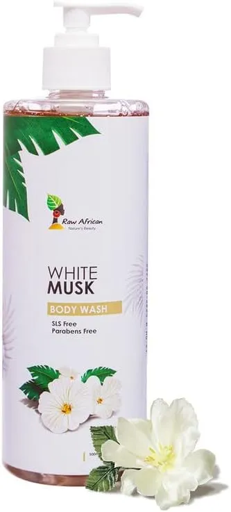 [african-wash-musk500] رو أفريكان غسول الجسم برائحة المسك الابيض  ٥٠٠ مل