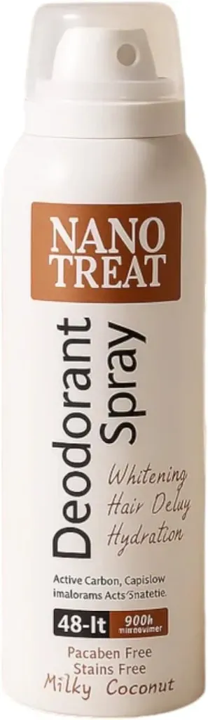 [nanotreat-deodorant-milky150] Nanotreat Deodorant Whitening Spray milky coconut 150 ML