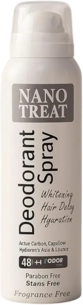 Nanotreat Deodorant Whitening Spray fregrance free 150 ML