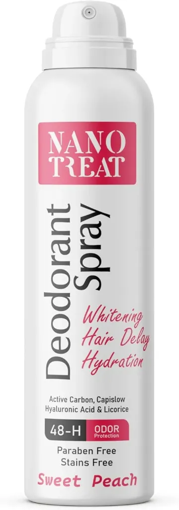 [nanotreat-deodorant-peach150] نانو تريت بخاخ مزيل العرق برائحة الخوخ 150 مل