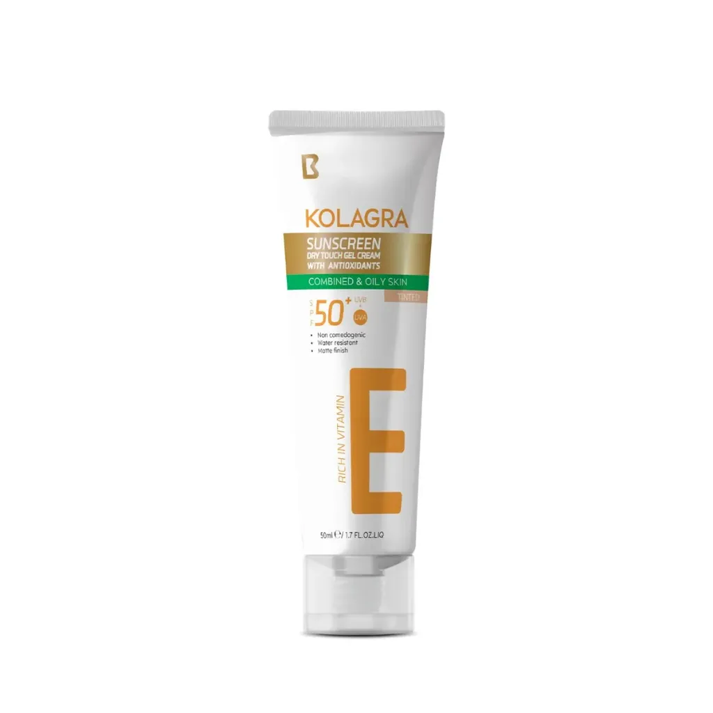 kolagra Tinted sun screen Gel cream SPF50+ (50 ML)